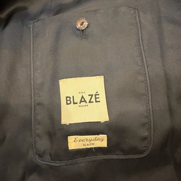 Blaze Milano Amarula Sun Houndstooth-check Wool Blazer NWT - Picture 7 of 8